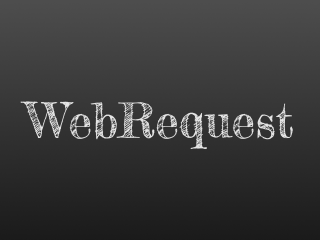 WebRequestManager - Comfortably submitting simple WebRequests