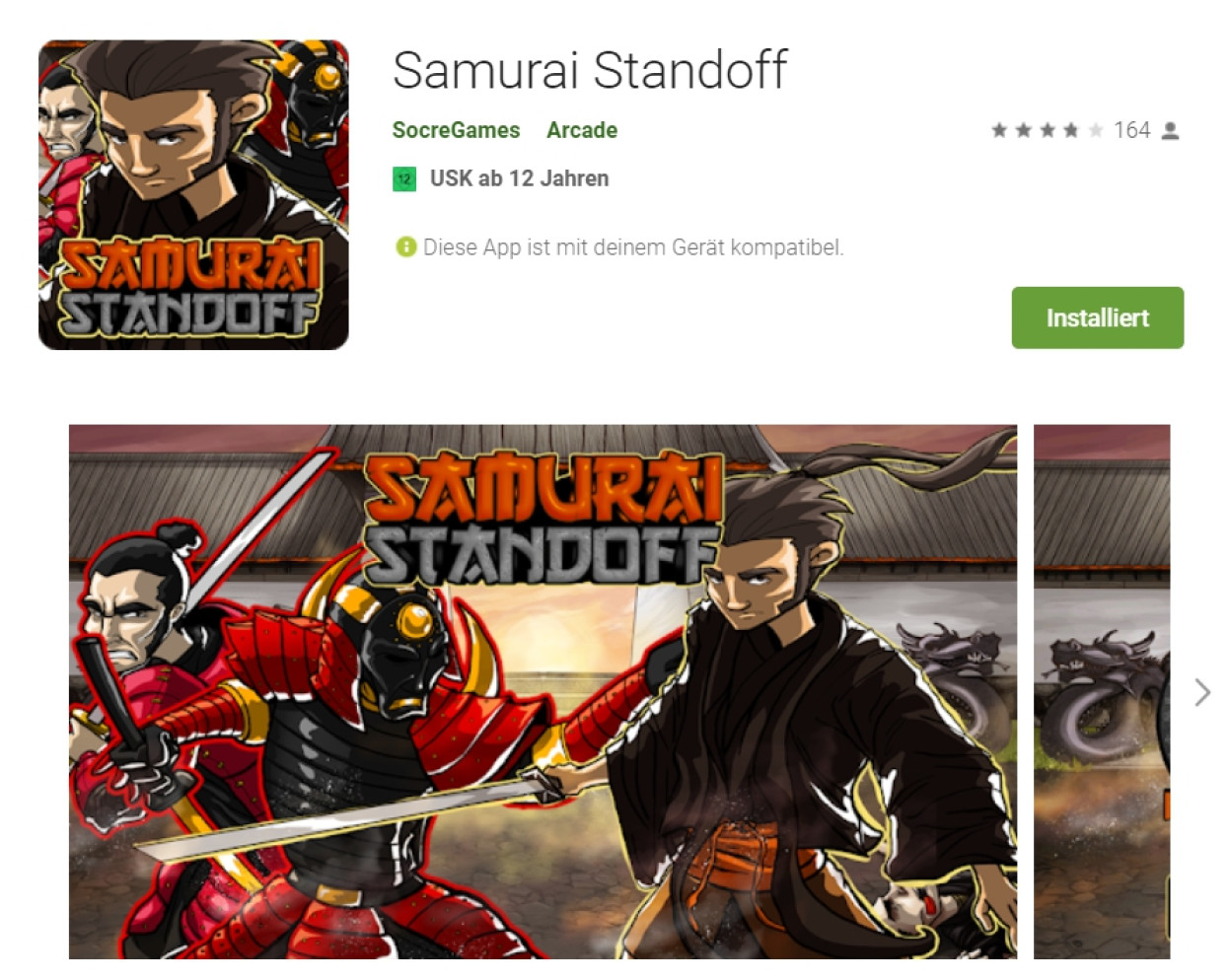 Samurai Standoff Google Playstore