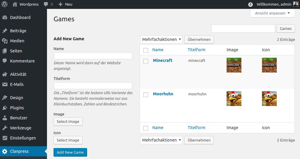 Übersicht über einige Spiele