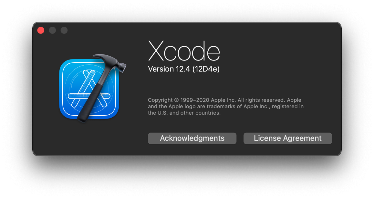 Xcode Version 12.4